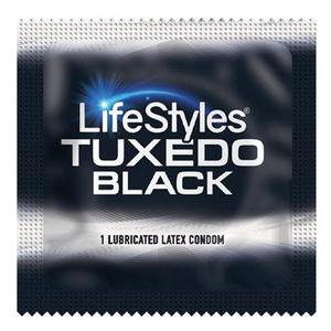 Buy Lifestyles Tuxedo Black Condoms Online